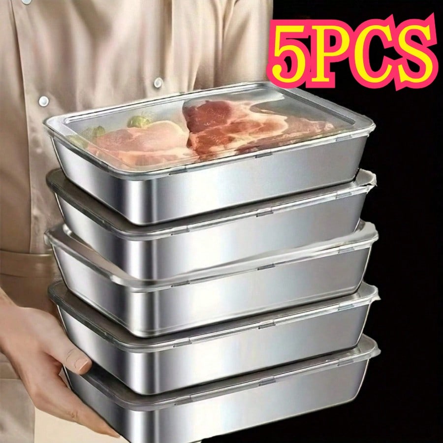 Food Storage Oven Safe - مجموعة من 5 علب تخزين طعام