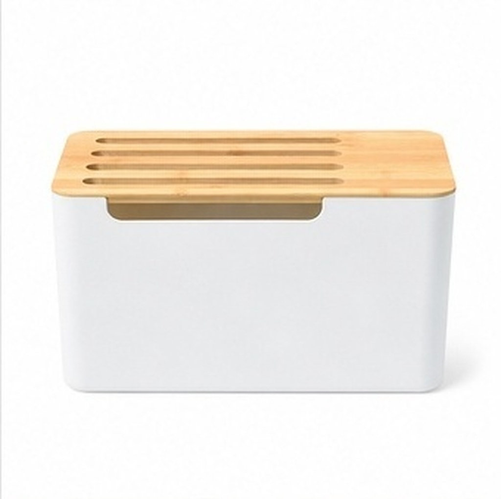 Food Storage With Dividers - صندوق متين لتنظيم الكابلات وتخزين الراوتر،