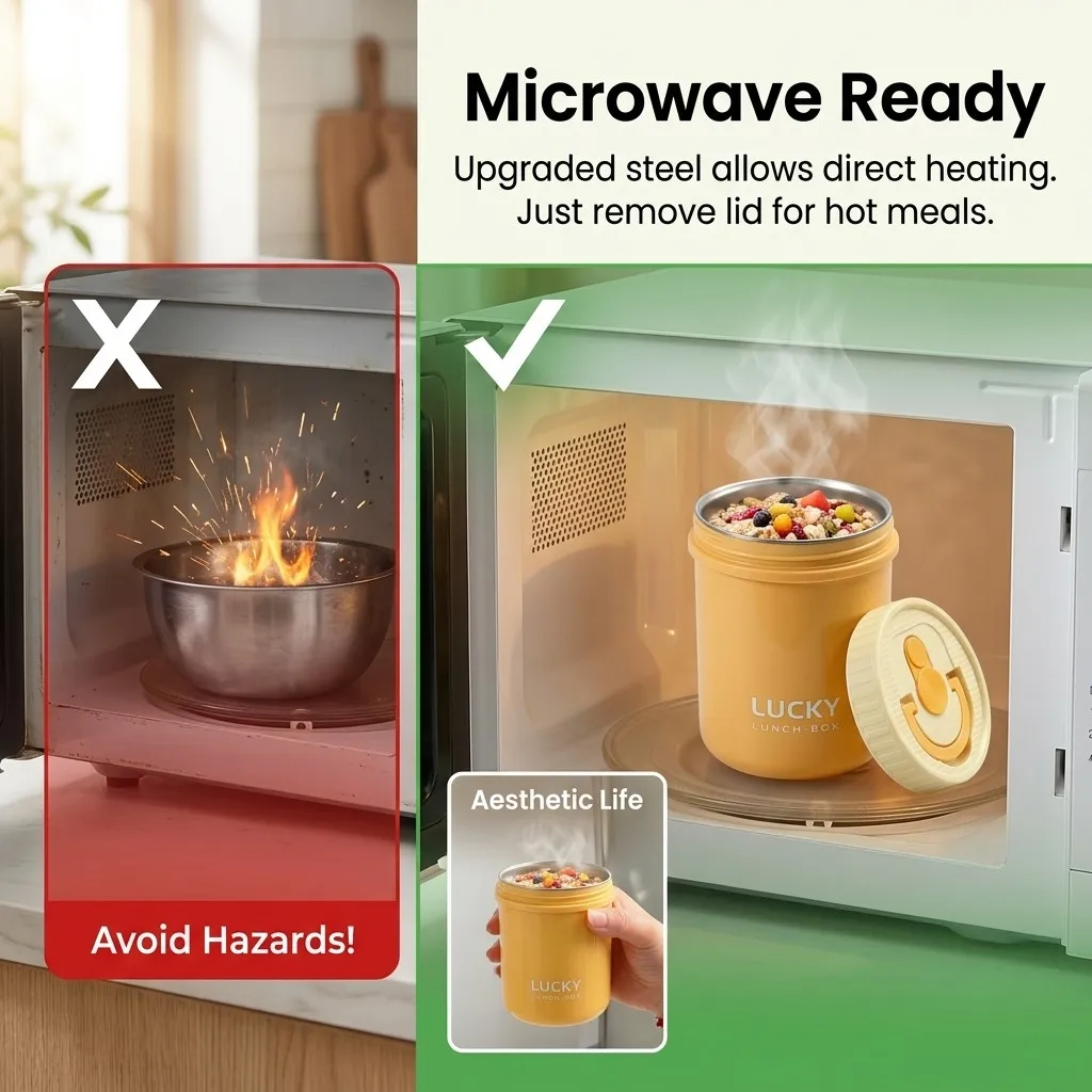 علبة طعام حرارية مصنوعة من الف - مراجعة Food Storage Oven Safe وسعره
