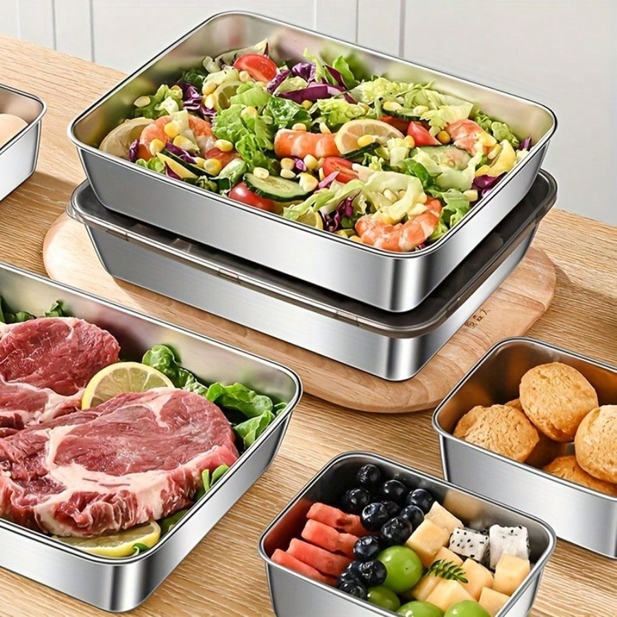 مجموعة من 5 علب تخزين طعام فاخ - مراجعة Food Storage Oven Safe وسعره