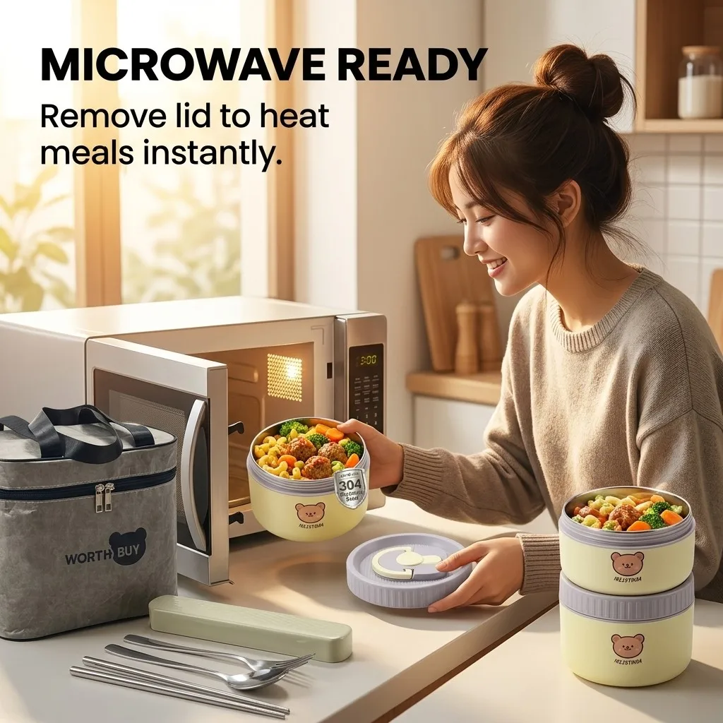 علبة طعام حرارية مصنوعة من الف - مراجعة Food Storage Oven Safe وسعره